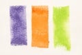 Purple Orange Green Watercolor