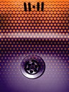 purple and orange polka spots in a sink kitchen at home