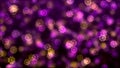 Purple Orange Shiny Blurry Focus Artistic 8 Petals Flower Lights Floating With Dust Sparkle Particles Royalty Free Stock Photo