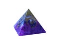 Purple orgonite pytamid Royalty Free Stock Photo