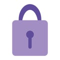 purple padlock illustration
