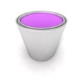 Purple paint can