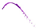 Purple paint splash isolated on white background Royalty Free Stock Photo