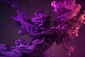 Purple paint splashing in water. Abstract background. 3d rendering. Royalty Free Stock Photo