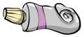 Purple paint in a tube, illustration, vector Royalty Free Stock Photo