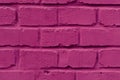 Purple painted brick wall texture bg Royalty Free Stock Photo