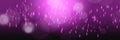 Purple panoramic abstract bokeh lights background Royalty Free Stock Photo