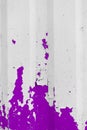 Purple peeling old paint metal surface fence texture background white pink flakes Royalty Free Stock Photo