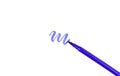 Purple pen marker isolated on white background Royalty Free Stock Photo