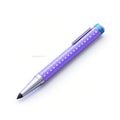 Hyperrealistic Blue And Purple Pencil Illustration With Silver Spots