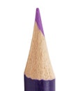 Purple pencil isolated on a white background. Royalty Free Stock Photo