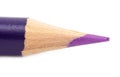 Purple pencil isolated on a white background. Royalty Free Stock Photo