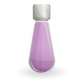 Purple perfume bottle icon, cartoon style Royalty Free Stock Photo