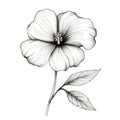 purple Periwinkle flower ai generated