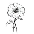 purple Petunia flower ai generated