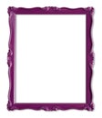Purple picture frame Royalty Free Stock Photo