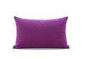 purple pillow isolated on white background Royalty Free Stock Photo