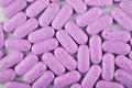Purple pills or tablets