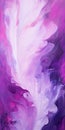 Ethereal Abstract Painting: Pink Purple Liquid With Gothic Vibes