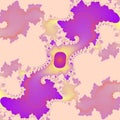 Purple pink beige white leaf fractal lights texture and background Royalty Free Stock Photo