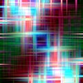 Green purple pink lights, lines geometries sparkling lights texture and background Royalty Free Stock Photo