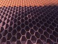 Purple and Pink Honeycomb pattern Royalty Free Stock Photo