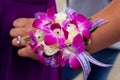Purple and Pink Prom Corsage
