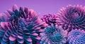 Purple and pink succulents looped animation.