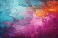 Purple pink turquoise teal abstract background. Gradient. Toned rough surface texture. Painted concrete wall. Colorful background Royalty Free Stock Photo