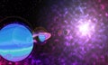 Purple Planet in spce