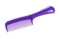 Purple plastic comb