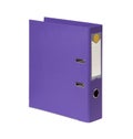 Purple plastic file organizer with stainless hook