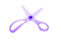 Purple plastic scissors