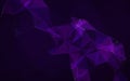 Purple Plexus Background, Abstract Technology Network Data Connection Royalty Free Stock Photo