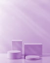 Purple podium