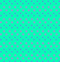 purple polkadot and blue star seamless shape repeat pattern with green background Royalty Free Stock Photo