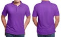 Purple Polo Shirt Design Template Royalty Free Stock Photo