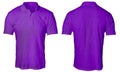 Purple Polo Shirt Mock up Royalty Free Stock Photo