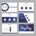 Purple presentation templates Infographic elements flat design set for brochure flyer leaflet marketing Royalty Free Stock Photo