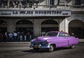 Purple And Proud, Havana Cuba Royalty Free Stock Photo