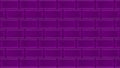 Purple quadrangular abstract background, motion graphics. Animation. Building of an abstract wall made of blue bricks on