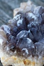 Purple quartz bunch detail