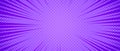 Purple radial dotted comic background. Speed lines wallpaper with pop art halftone texture. Anime cartoon rays explosion Royalty Free Stock Photo