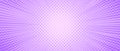 Purple radial dotted comic background. Speed lines wallpaper with pop art halftone texture. Anime cartoon rays explosion Royalty Free Stock Photo