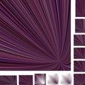 Purple ray burst background set