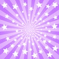 Purple Rays Confetti Stars Background