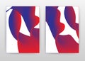 Purple red gradient liquid waved design for annual report, brochure, flyer, leaflet, poster. Red gradient abstract background.