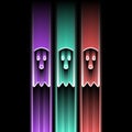 Trio of ghosts Royalty Free Stock Photo