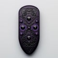 Purple Remote Control With Celtic Designs - Detailed Hyperrealism