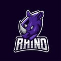 Purple Rhino Esport Logo